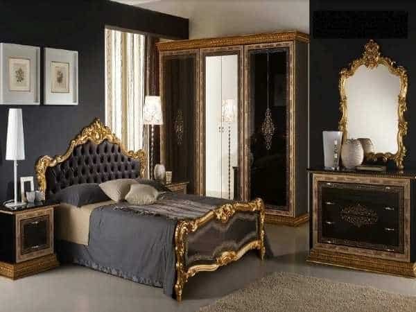Black Gold Bedroom Decor