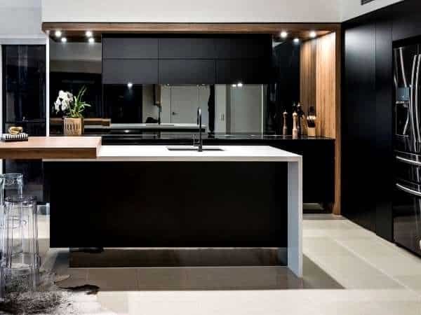 Black Kitchen With Black Cabinets