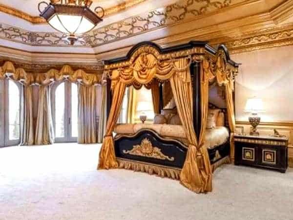 Canopy Style Gold Bedroom