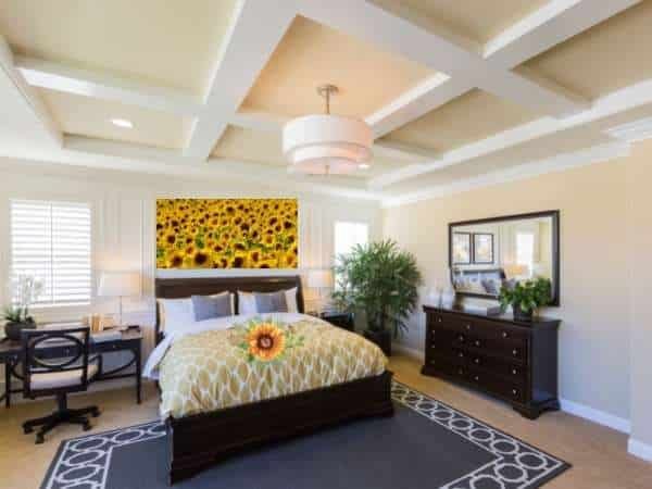 Dresser Storage Tower in sunflower bedroom