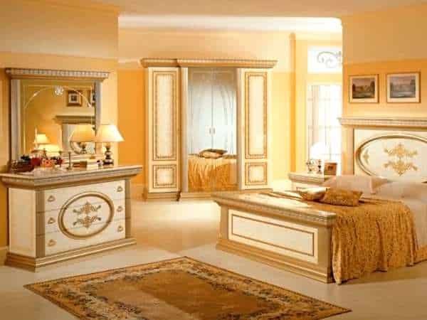 Gold Bedroom Vanity Set