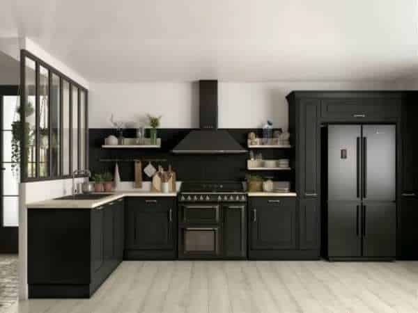 Stylish Black Kitchen