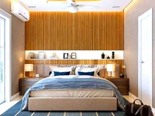 Wooden Accent Wall Bedroom
