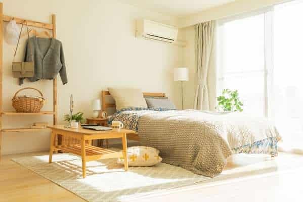 Beige Bedroom Wall Shelf