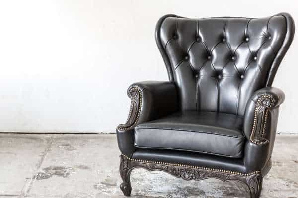 Add a Black Leather Reading Chair