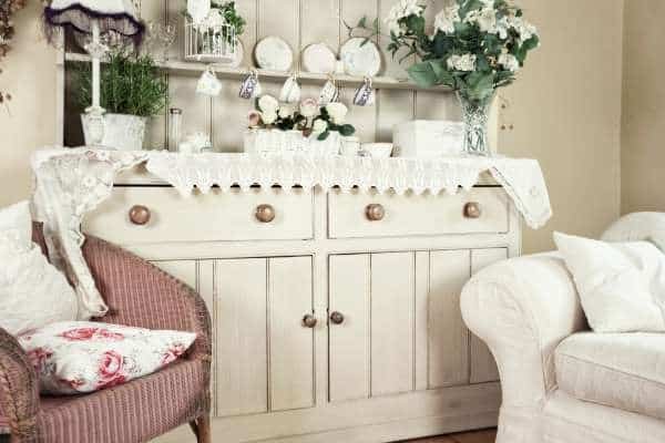 Shabby Chic Dresser With Distressed Finish