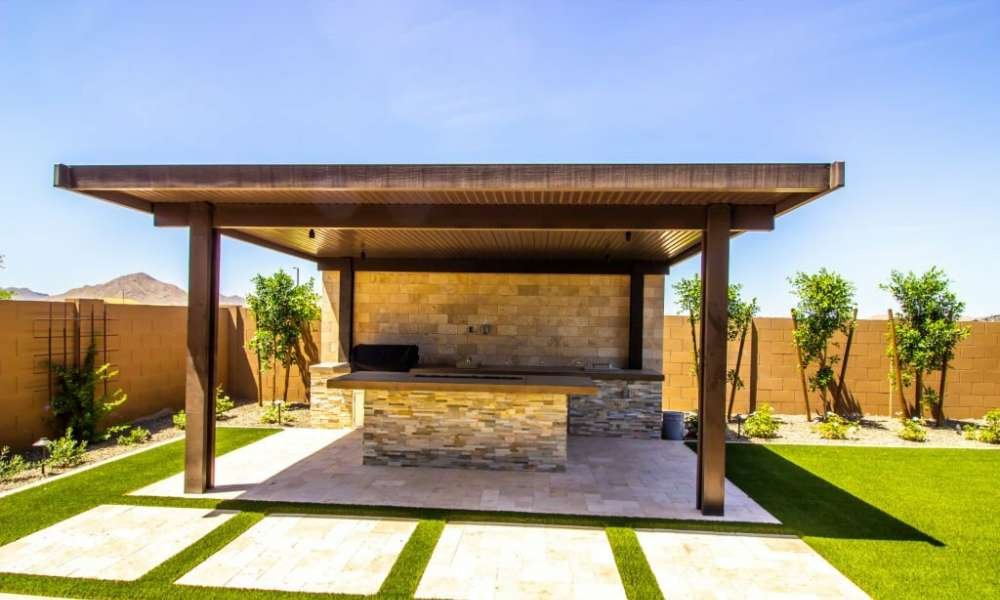Inexpensive Covered Outdoor Kitchen  Ideas