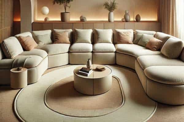 Maximizing Comfort with the Right Rug Placement For Shaped Sofa