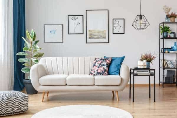 Utilizing Wall-Mounted Sofas and Floating Styles For  Small Living Room