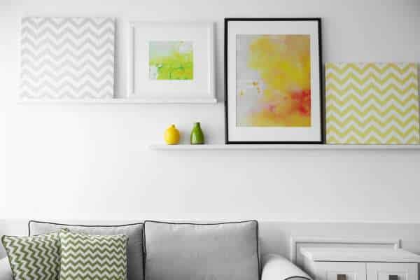 Breaking Up Long Walls with Art and Decor Clusters