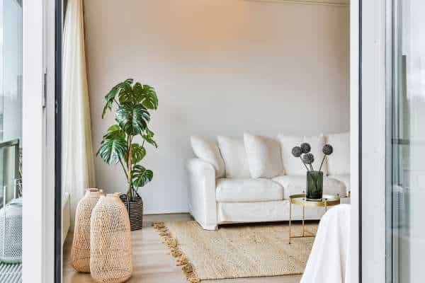 Greenery to Enhance Brightness For Living Room