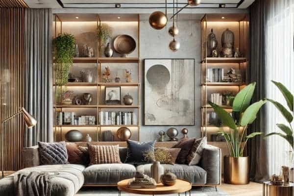 Create a Multi-Layered Look with Mixed Media Living Room