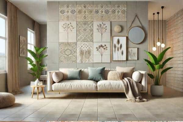 Decorating Walls to Balance the Look of Tile