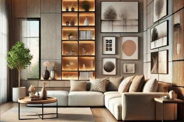 Decorating the Walls of a Rectangular Living Room