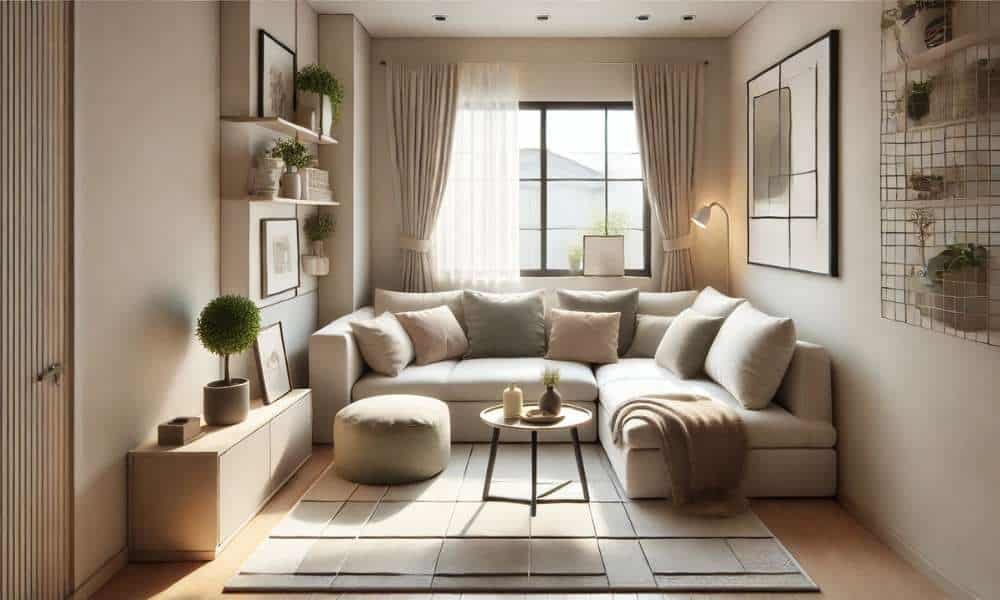 How To Arrange L-Shaped Sofa In Small Living Room