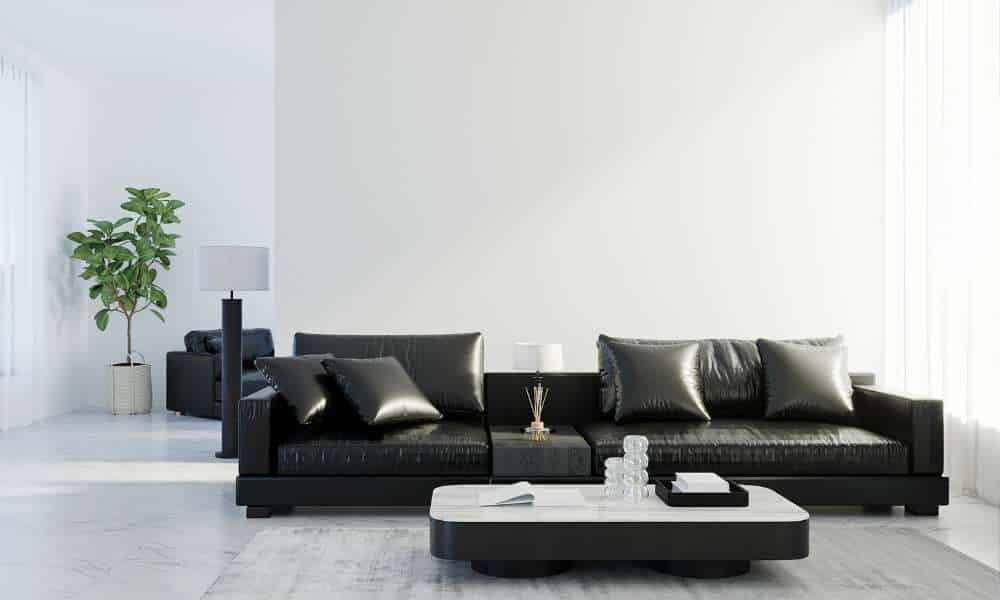 How To Decorate Living Room With Black Leather Sofa