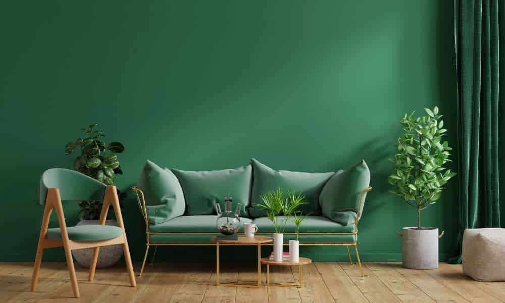 Decorate Living Room With Green Sofa