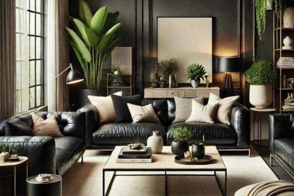 Incorporating Accent Furniture to Balance the Leather Look