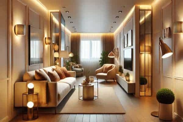 Lighting Tricks to Enhance Your Narrow Living Room