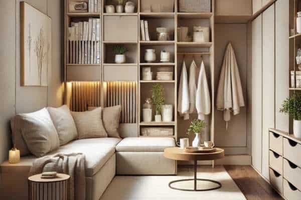 Smart Storage Solutions For A Narrow Living Room