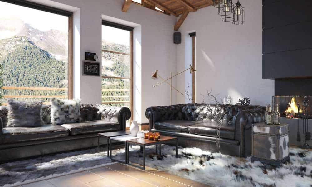 Decorate A Living Room With Black Leather Couches