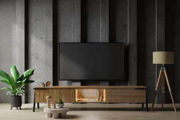 Incorporating Greenery and Natural Elements For TV stand