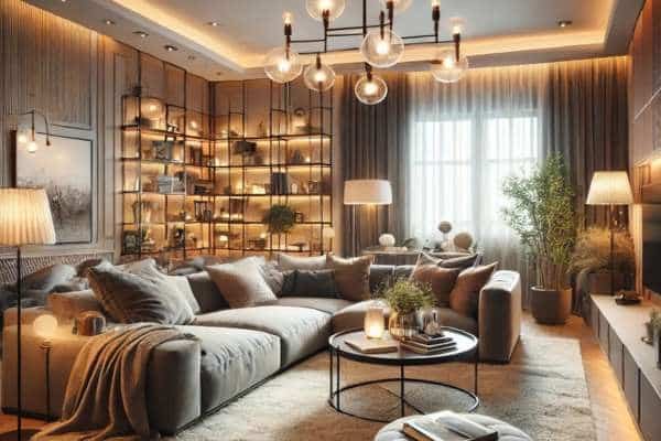 Use Lighting to Set the Mood For Living Room