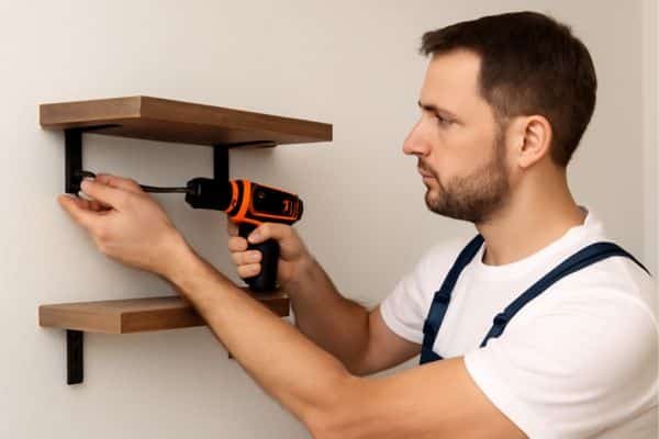 When to Call a Professional To Remove Floating Shelves
