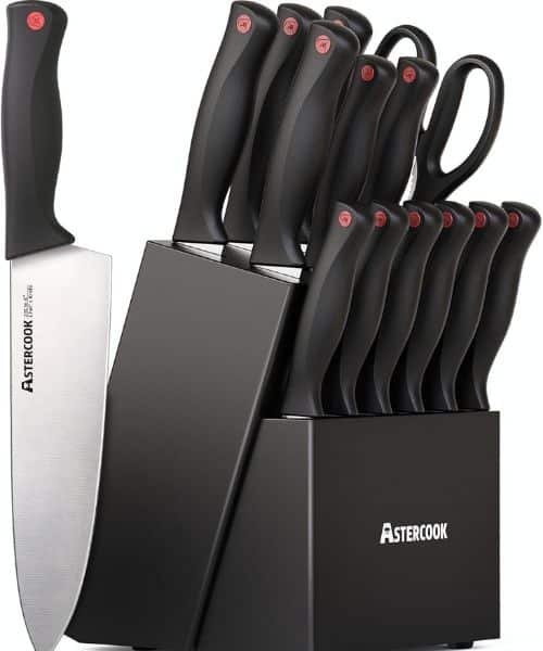 Astercook 15-Piece Kitchen Knife Set