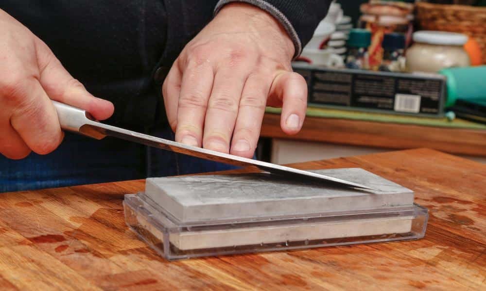 How To Sharpen A Kitchen Knife With A Whetstone