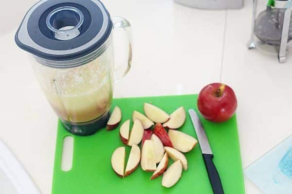 Step 3: Blend with water until smooth
